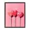Stupell Industries Three Lollipops on Pink Floating Frame Wall Art